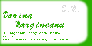 dorina margineanu business card